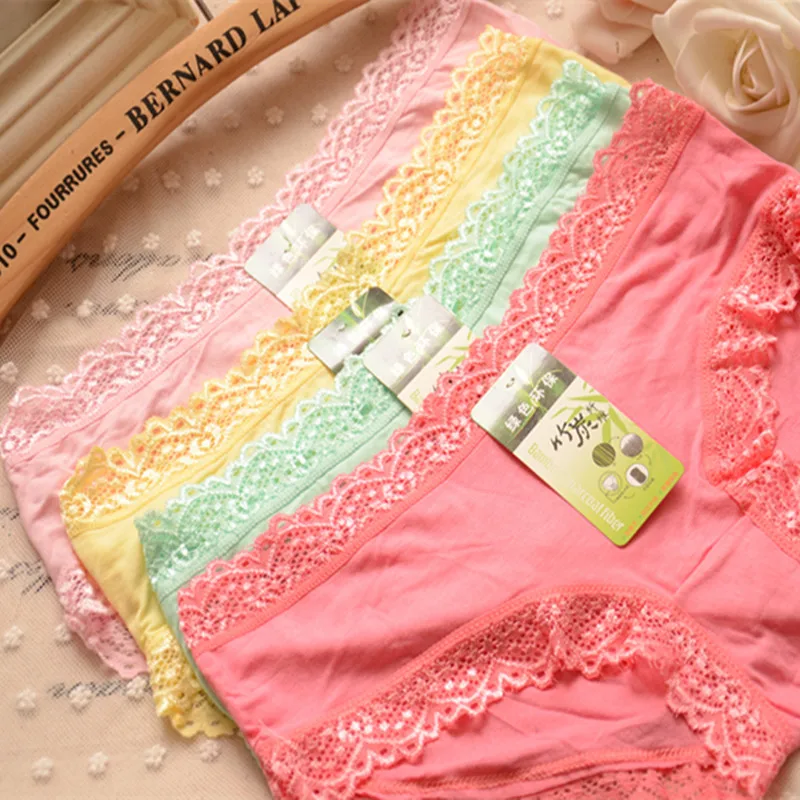 2016 Новая мода девушки нижнее белье бамбуковое волокно хлопок женщины трусики