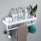 Алюминиевая белая полка для ванной комнаты, настенные полки для шампуня и душа, держатель, кухонная полка для хранения, вешалка для полотенец, аксессуары для ванны
