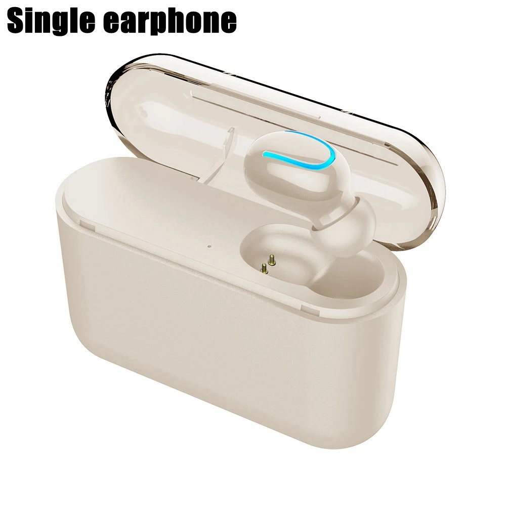 Complexion Single HBQ Q32 Ture беспроводные наушники Bluetooth 5,0 гарнитура с микрофоном Мини Bluetooth вкладыши беспроводные наушники PK i10 TWS - Цвет: Complexion Single