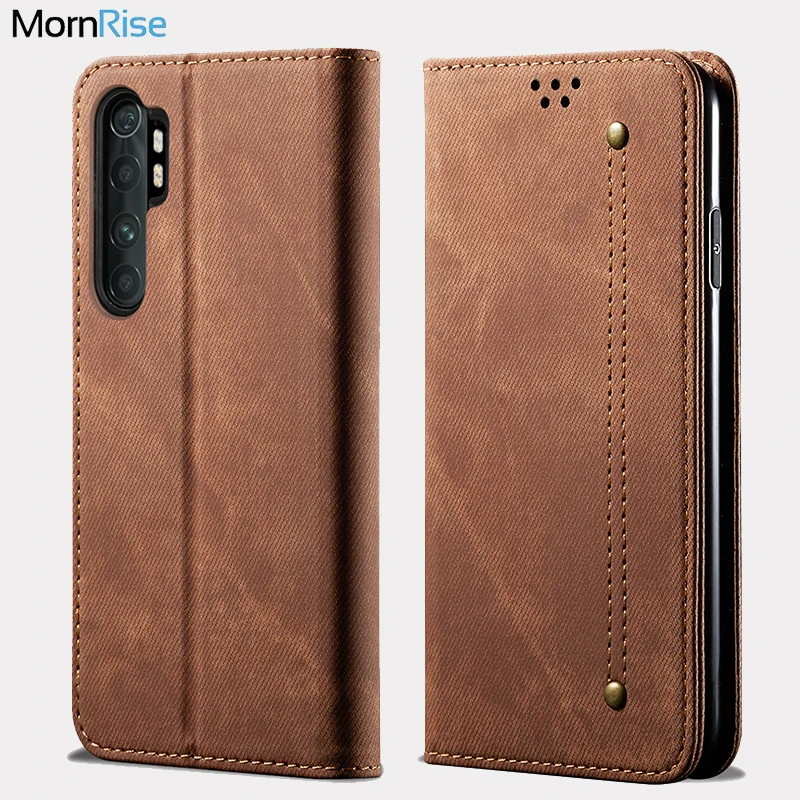 Cheap جديد Vintage جلد الوجه غطاء ل شاومي MI نوت 10 لايت محفظة حافظة بطاقة حامل المغناطيس كتاب غطاء فاخر عرضي الهاتف Fundas