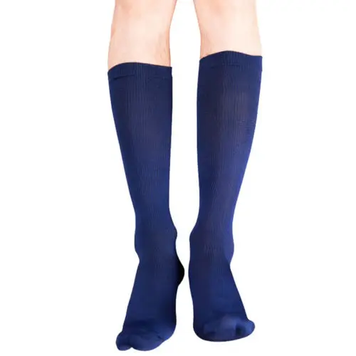 Одноцветные нейлоновые носки унисекс медные Компрессионные для ног 30 40 см