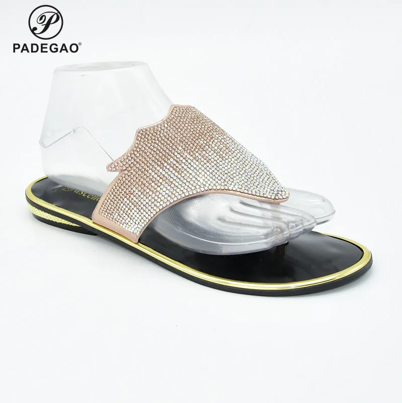 Новое поступление зрелые итальянские туфли золотого цвета для свадьбы Женская