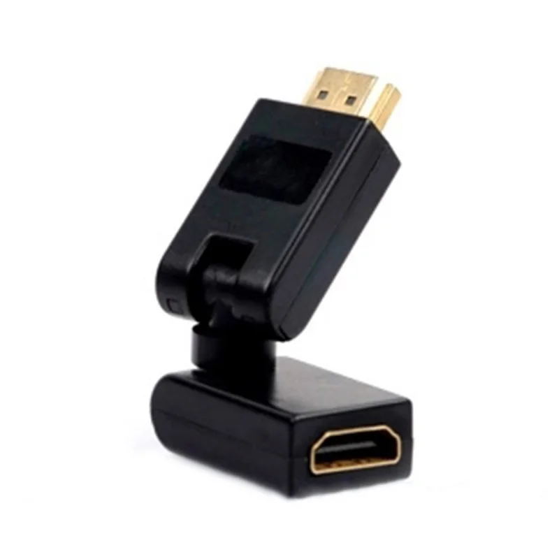 Поворот на 360 градусов V1.4 HDMI штекер гнездо адаптер Черный|Кабели HDMI| |