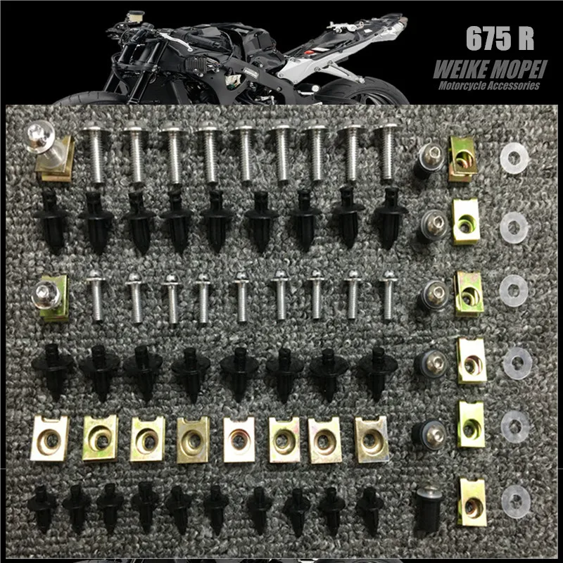 

CNC Fairing Bolt Kit Body Screws plastic Expansion screw Clips Fit For Triumph Trophy Sprint Daytona 675 R