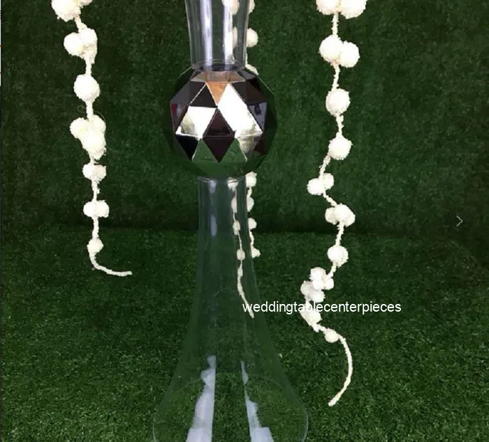 10 шт.) труба акриловая Свадебная ваза для цветов свадебного стола Центральная