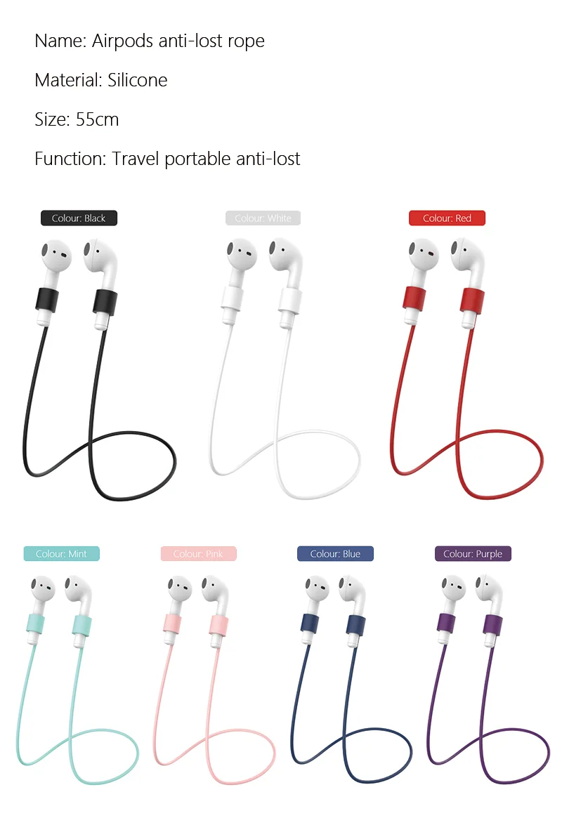 Мягкий силиконовый чехол 7 шт. Набор для Apple гарнитура для Airpods чехол s для Apple Airpods противоударный чехол для Air Pods защитный чехол