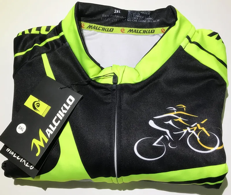 Malciklo Winter Cycling Jackets Thermal Fleece Bike Jersey Bicycle Clothes Clothing Or Keep Warm Outdoor Running Jacket | Спорт и