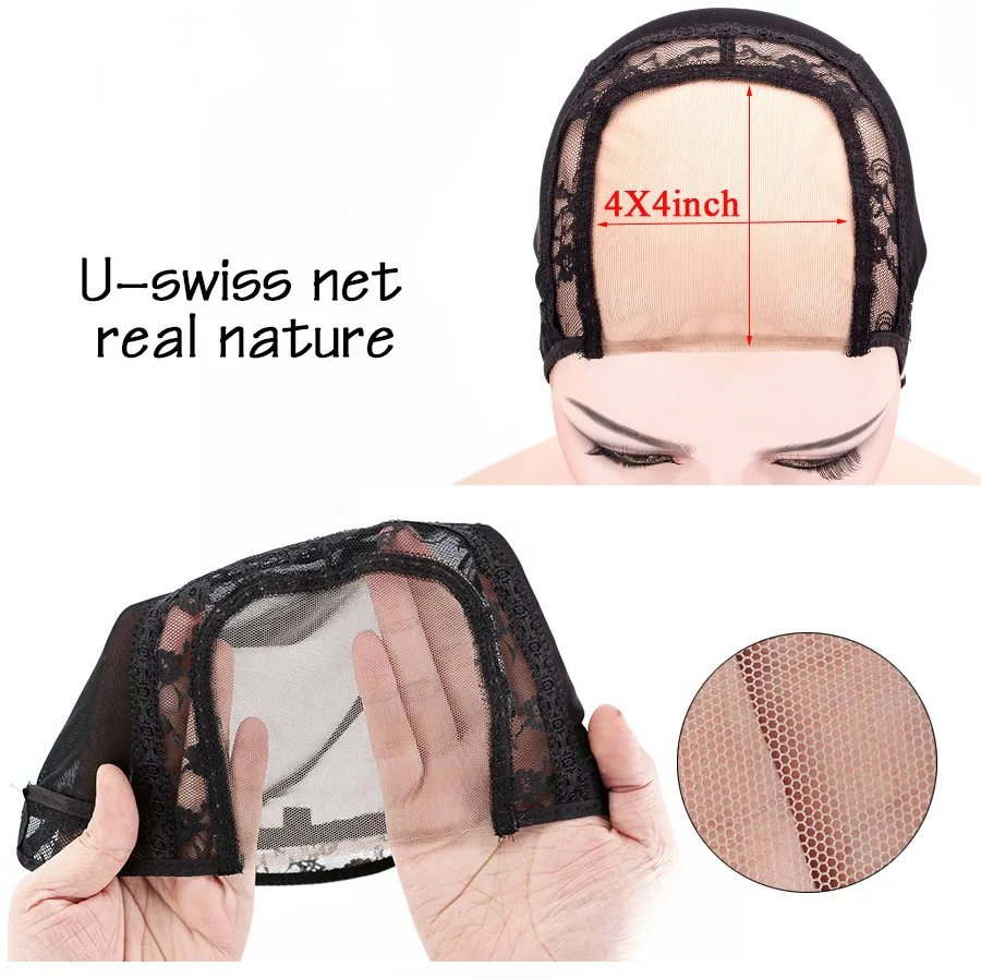 Alileader недорогой кружевной парик S/M/L/XlSize u-швейцарский материал для париков