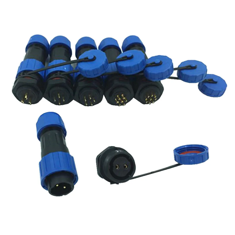 Водонепроницаемый авиационный разъем задняя гайка тип панели проводной SP16