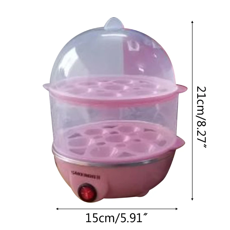 

Egg steamer double-layer egg cooker stainless steel breakfast machine multi-function boiled egg artifact mini Small steamer