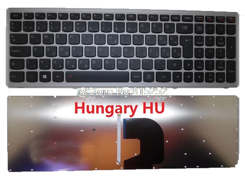 Клавиатура для ноутбука lenovo Z500 P500 P500T Z500A Русский RU Италия IT Hungary HU HG японский JP JA иврит HB с рамкой с подсветкой