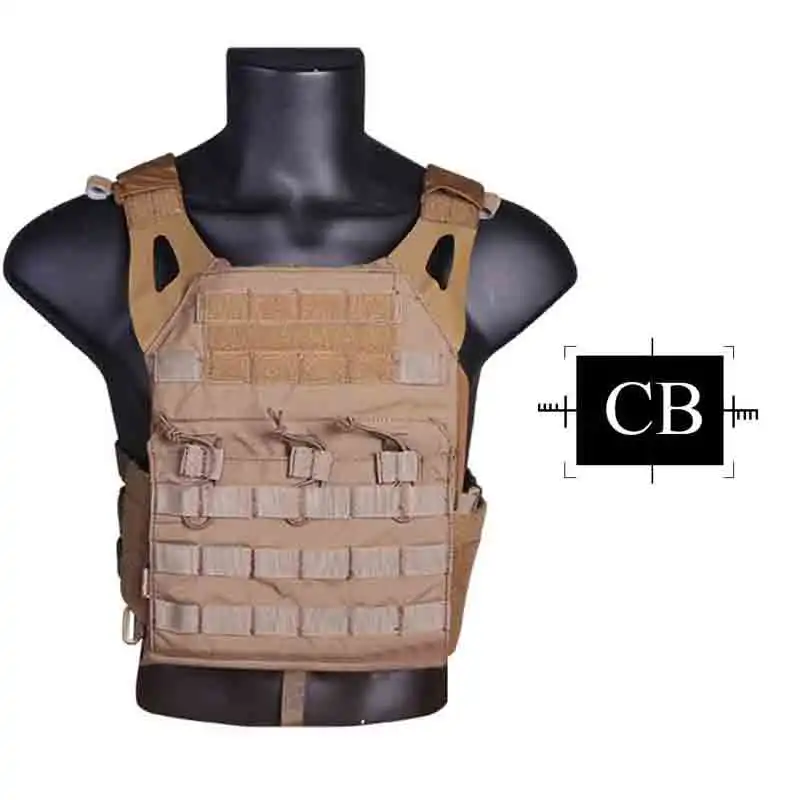 Emersongear Тактический Жилет Molle СКП жилет airosft Пейнтбол Молл жилет с груди защитная пластина Перевозчик Мультикам EM7344 - Цвет: CB