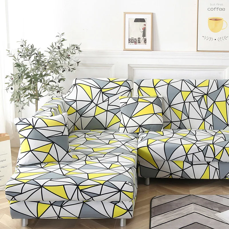 Детские штаны с геометрическим принтом чехол стрейч четыре сезона Диван