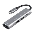 USB-концентратор Тип C для HDMI 4K USB 3,0 2,0 Thunderbolt 3 адаптер Dex Station для MacBook pro 2017 Samsung Galaxy Note 20 S20 Ultra