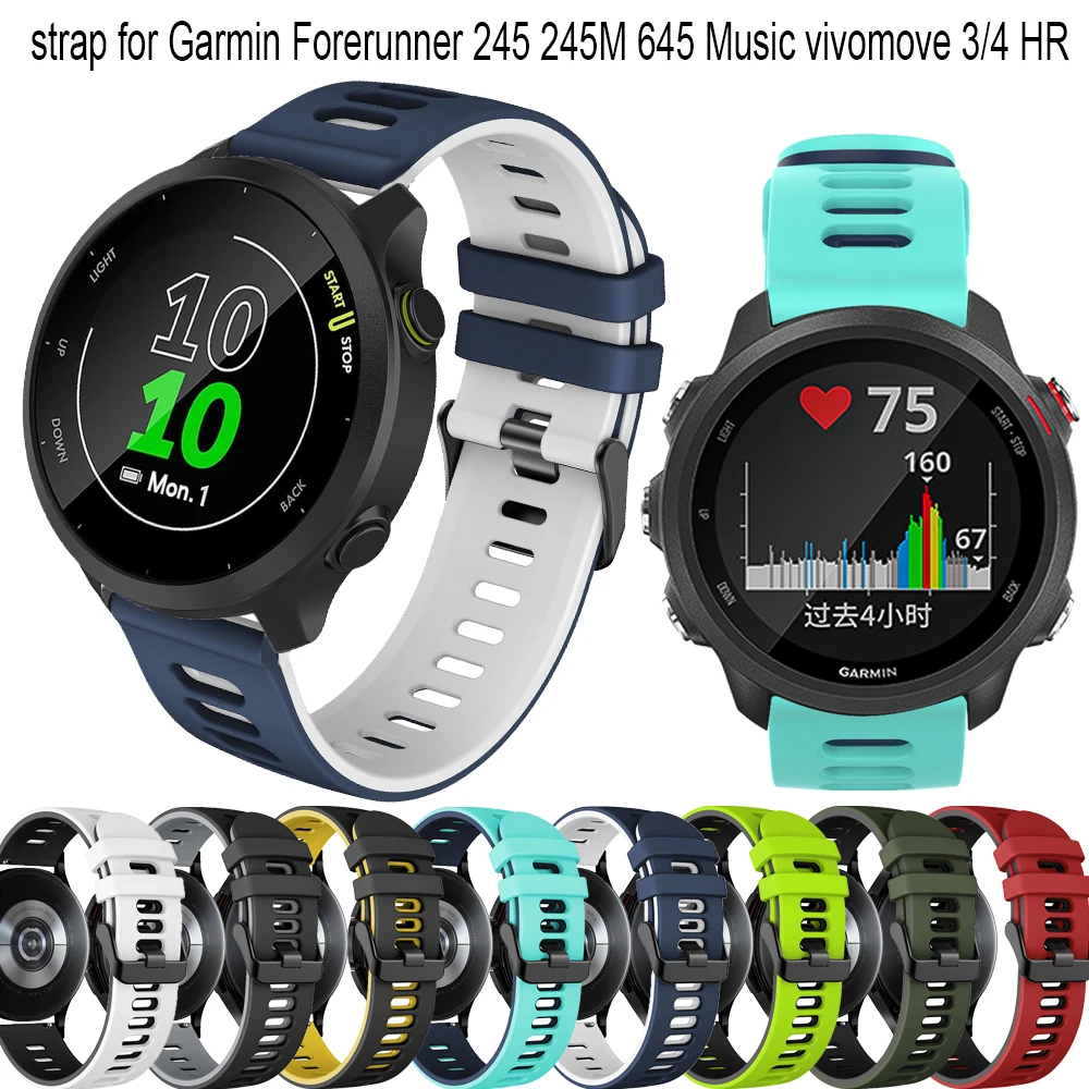 

Ремешок для смарт-часов Garmin Vivoactive 3 4 CAME SQ Forerunner 245/745/645, ремешок для наручных часов, быстросъемные аксессуары, 20 22 мм