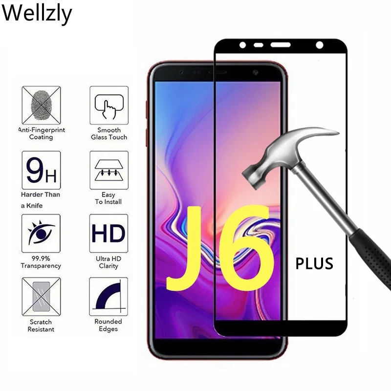 Закаленное стекло для Samsung Galaxy J6 Sm j600f/ds Защитное экрана + Plus j610fn защитное J