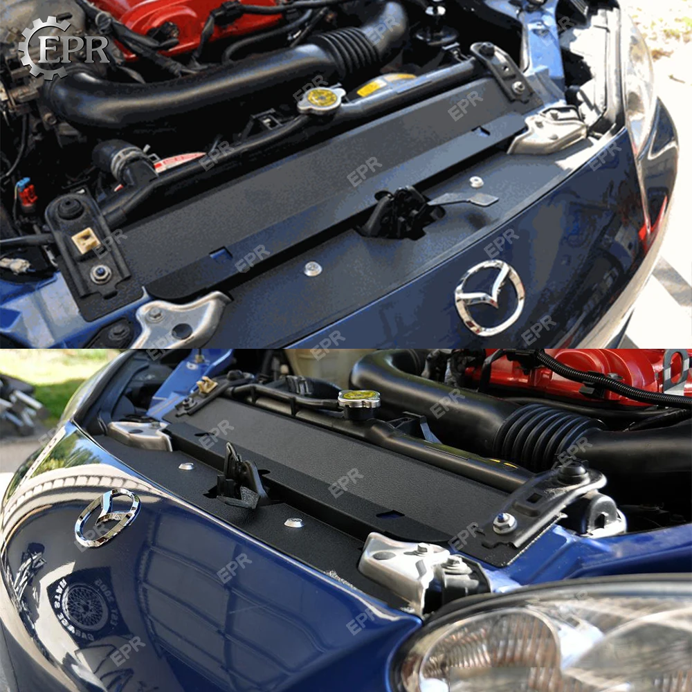 Панель охлаждения из стекловолокна для Mazda MX5 NB FRP внутренняя крышка радиатора Slam