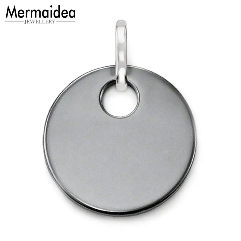 Кулон круглый диск гематит орнамент 2020 бренд Новая мода ювелирные изделия Стиль