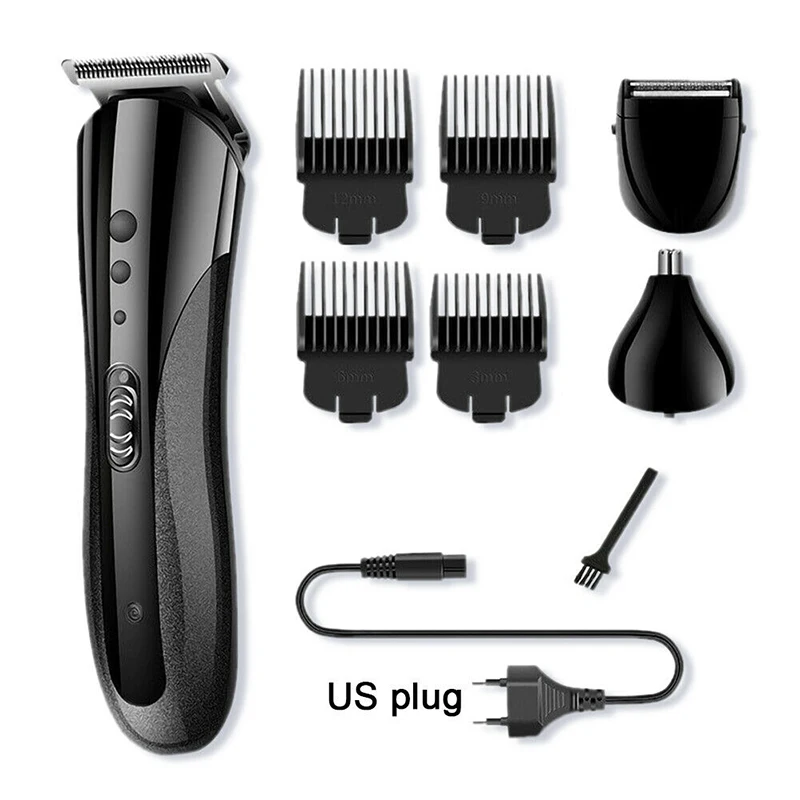 Мужская электрическая машинка для стрижки волос бороды портативный триммер носа