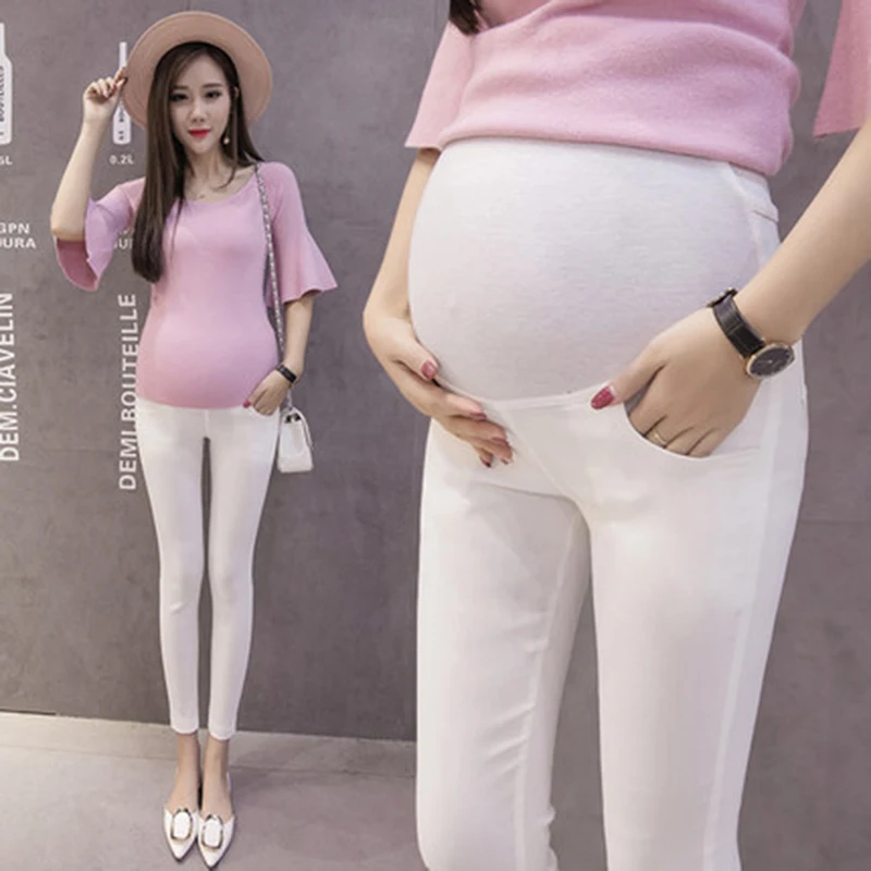 New Pregnant women pants lady wear pregnant women leggings thin  trousers tide mother gift enlarge