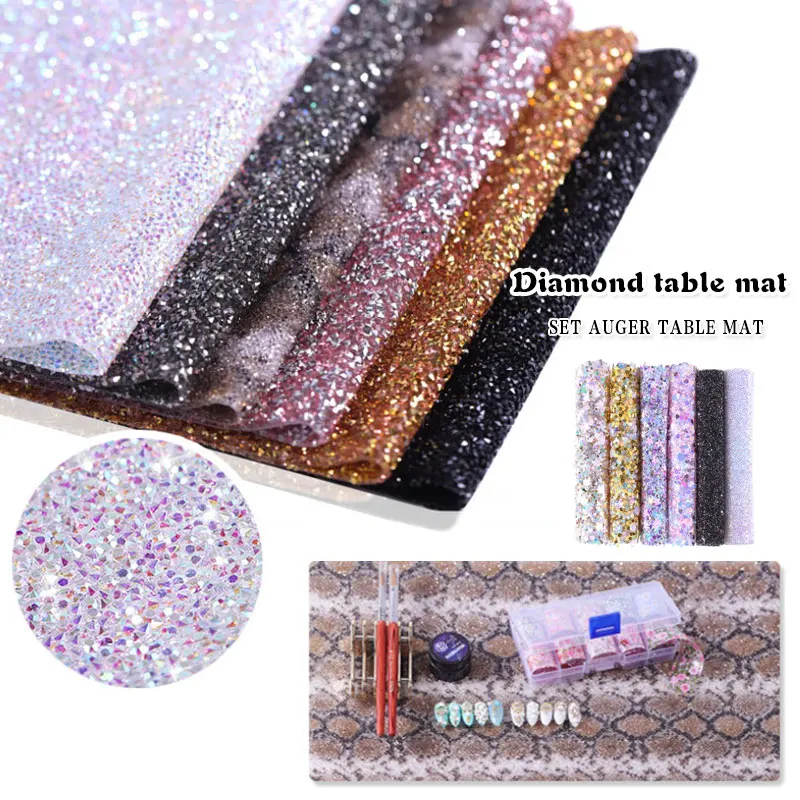 40*24 см Алмазный коврик для ногтевого дизайна смешанный снег в виде морской звезды