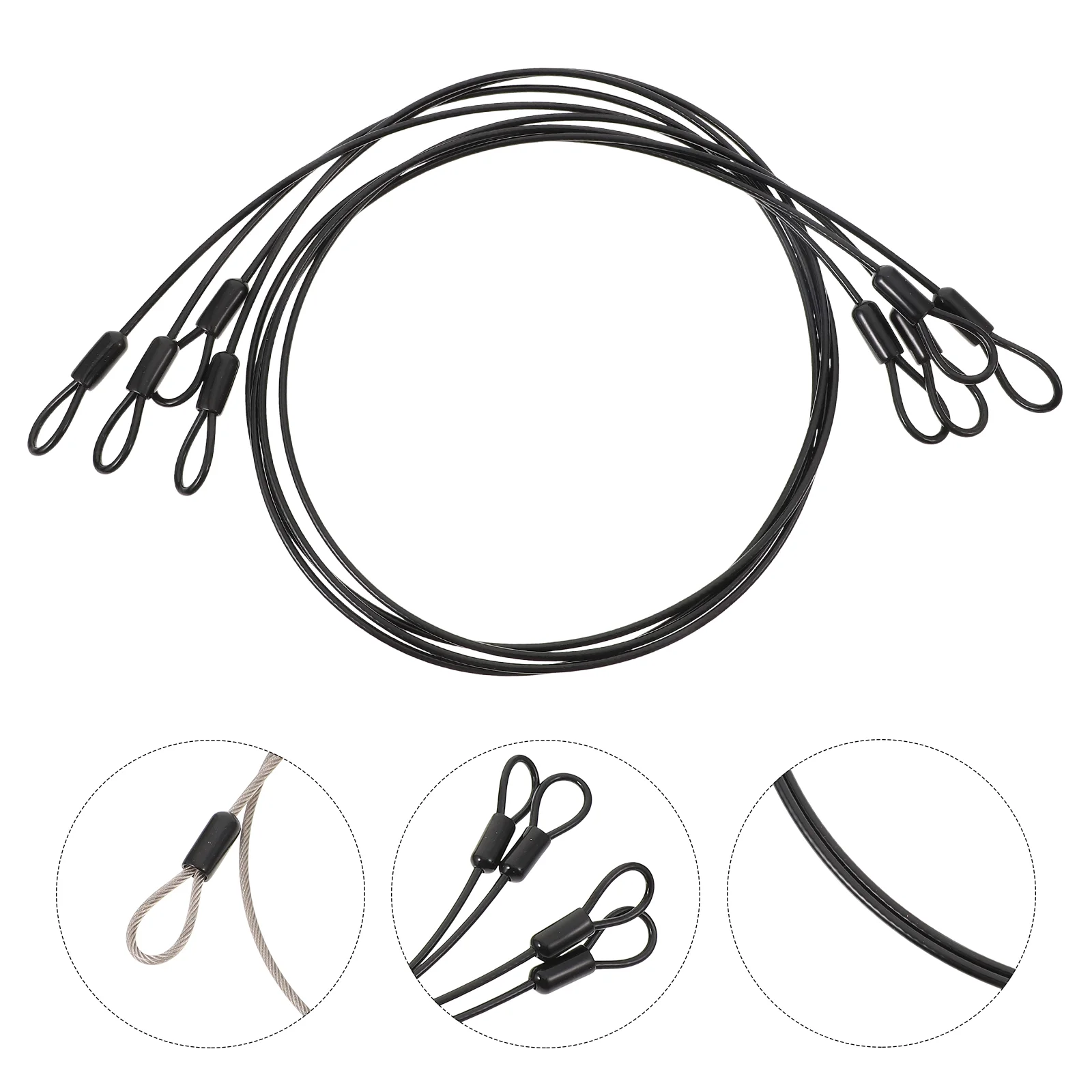 

4pcs Multi-function Wires Stainless Steel Ropes Practical Hanging Wires