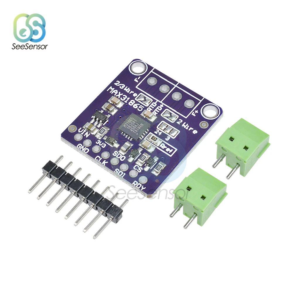 

Модуль датчика температуры MAX31865 RTD, Платиновое сопротивление, от PT100 до PT1000, плата модуля датчика термопары