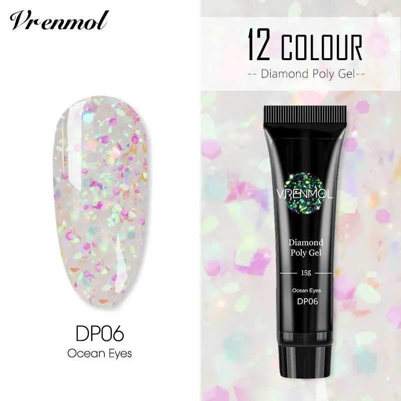 15ml DP06 Vrenmol, не очищающее верхнее покрытие, верхнее покрытие, Базовое покрытие, основа, грунтовка, Гель-лак для ногтей, УФ светодиодный Гель-лак, впитывающий Гель-лак - Цвет: 15ml DP06