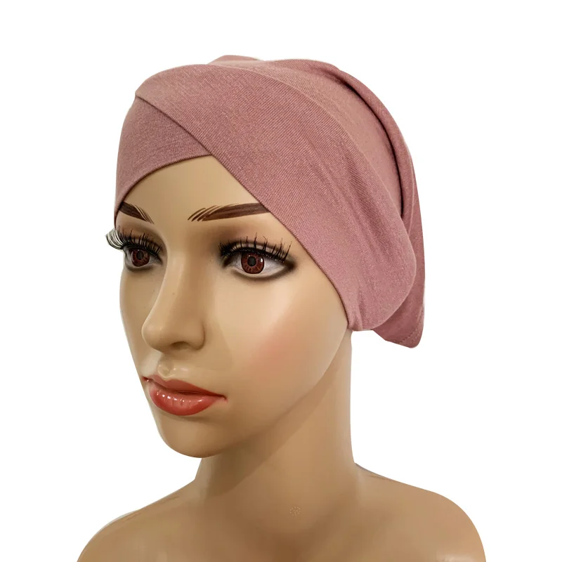 

Women Cotton Under Scarf Cap Turban Femme Musulman Ready To Wear Hijab Cap Female Headscarf Bonnet Muslim Inner Hijabs