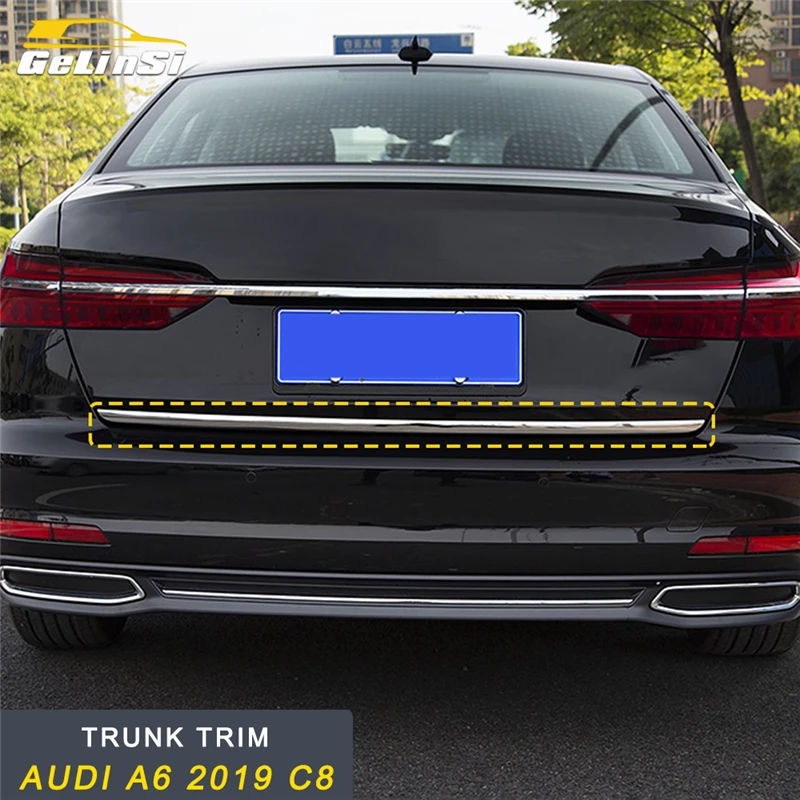 GELINSI для Audi A6 C8 2019 автомобильный Стайлинг задняя дверь багажник украшение