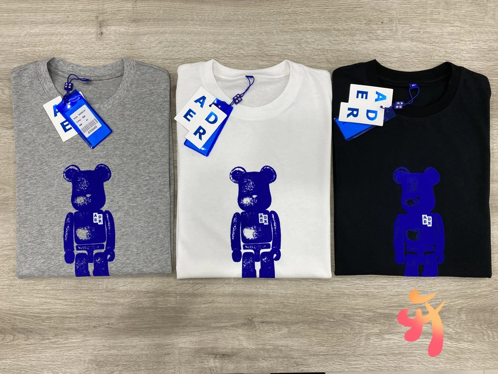 

ADER ERROR Building Block Bear Collaboration T-Shirts Men Women High Quality Back Label T Shirt Adererror Fashion Casual Tees