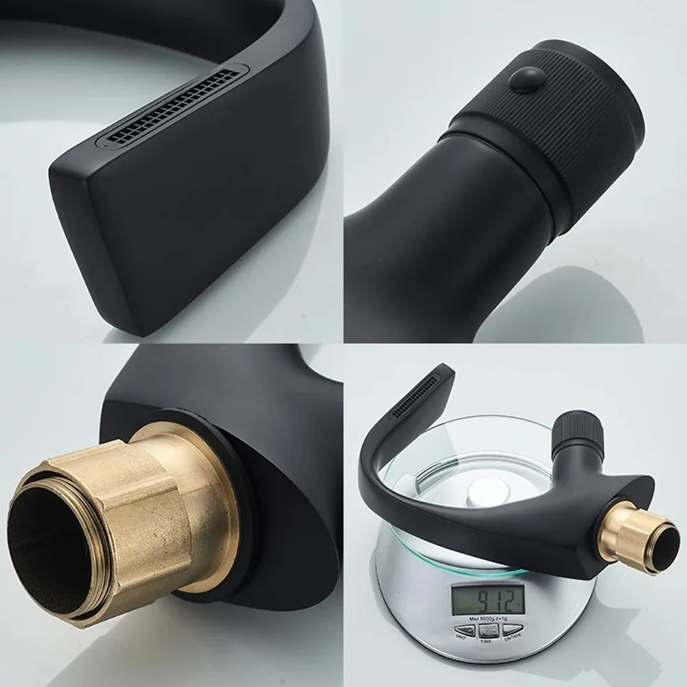 

Free Shipping Nordic Style Copper Copper Washbasin Under Counter Basin Faucet Light Luxury Style Simple Creative Faucet