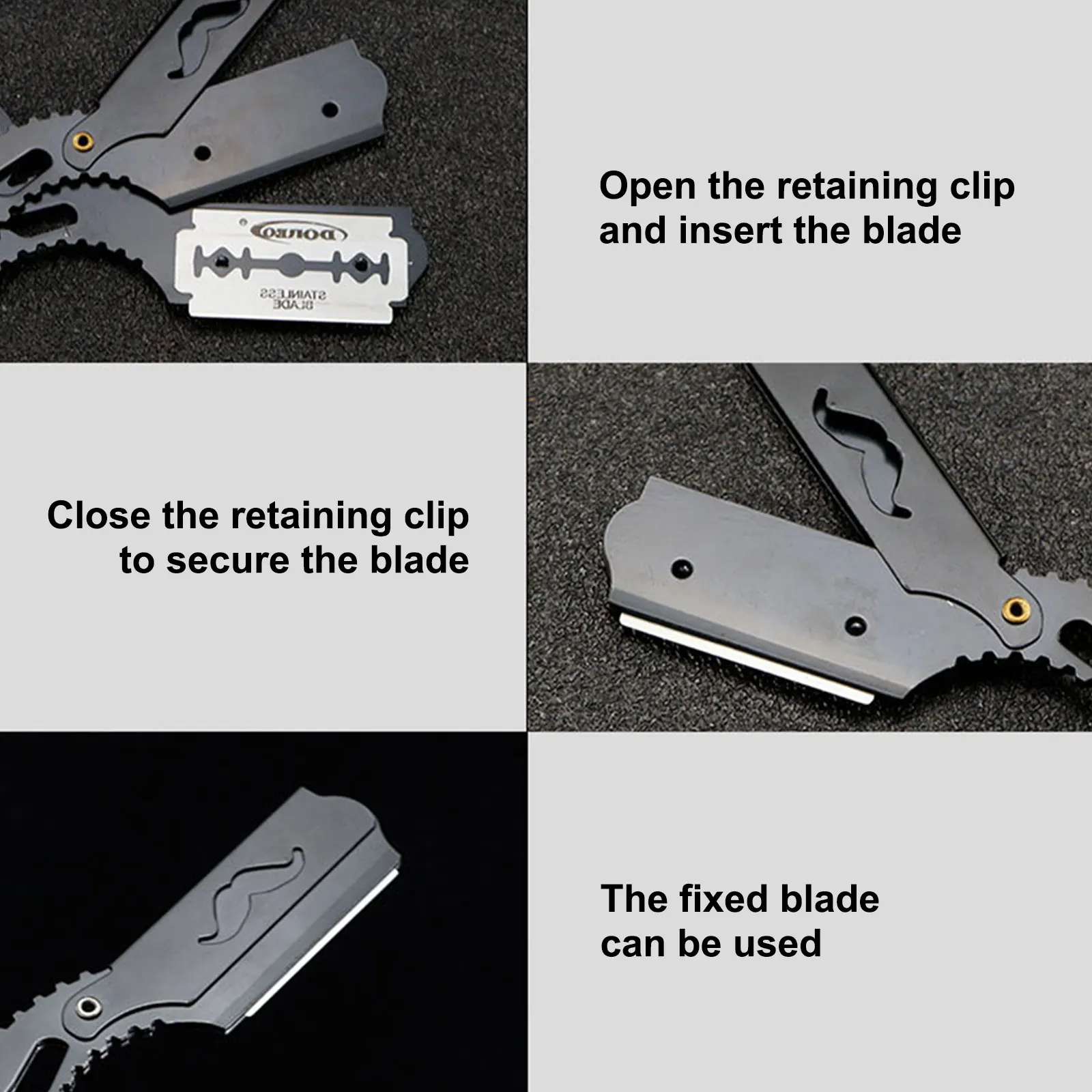 Парикмахерская Бритва для стрижки бороды бровей инструмент бритья ручная