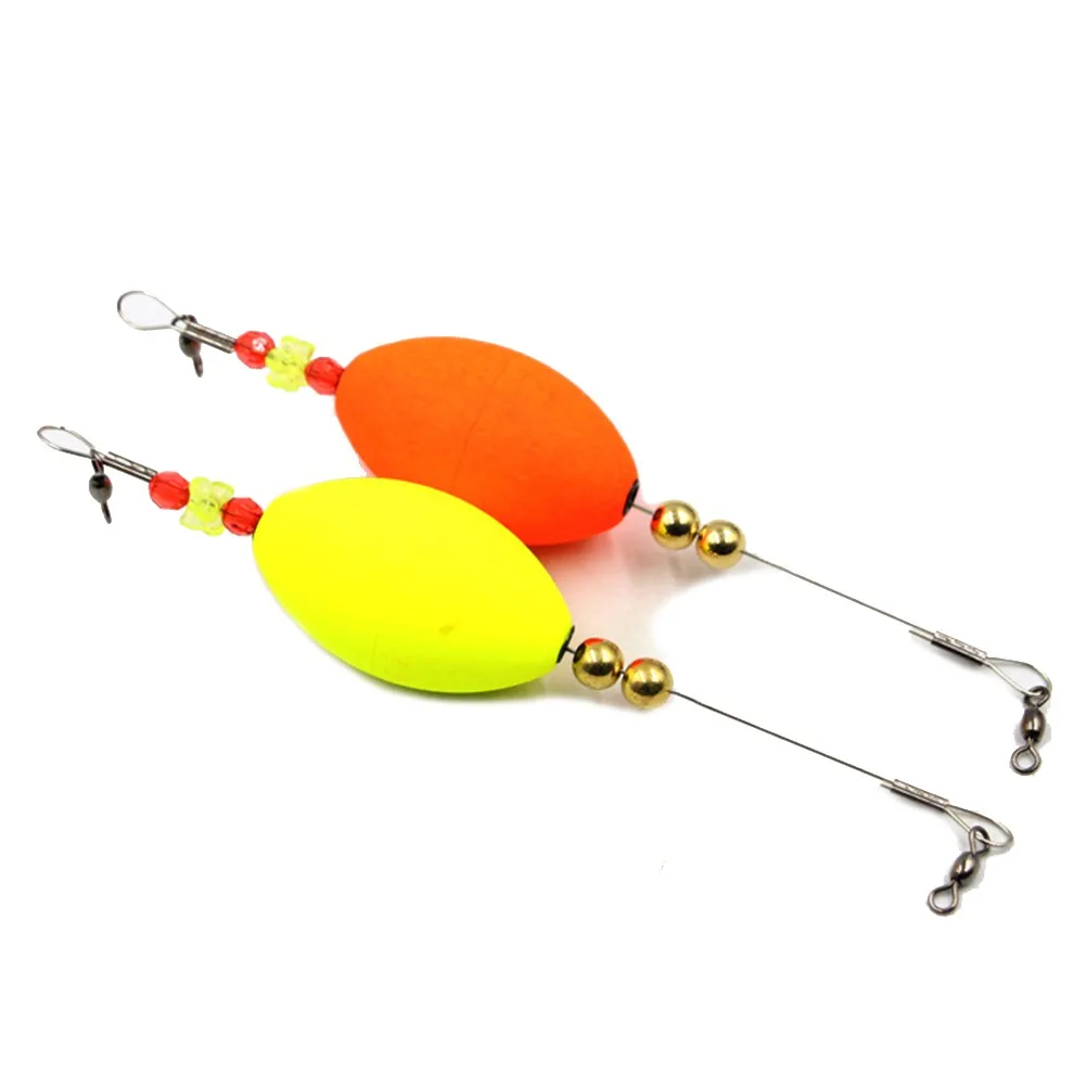 

2 Colors Fishing Float Wire Cork For Redfish Bobbers Cork Floats Popping Cork Foam+Wire+Copper Beads Fishing Tools Tackle