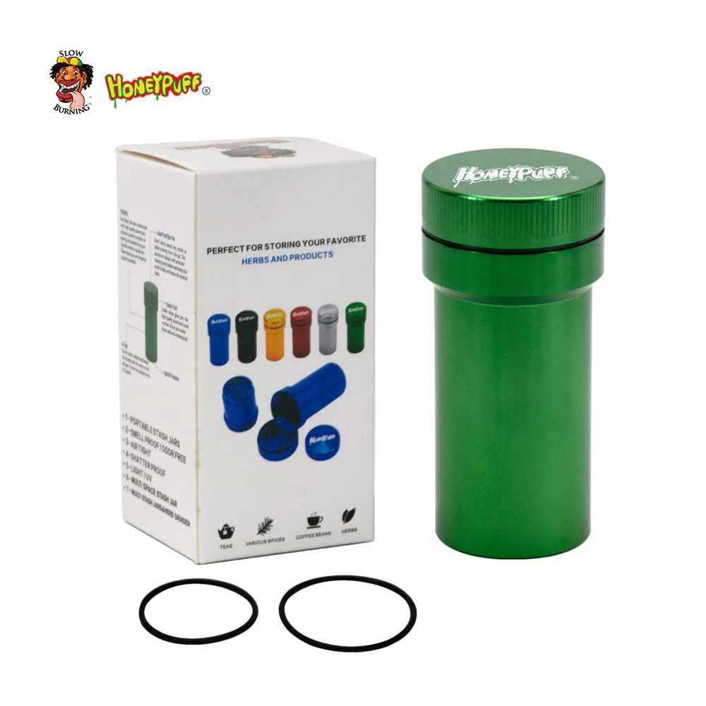 HONEYPUFF алюминиевый измельчитель с контейнером для хранения один к большему набору