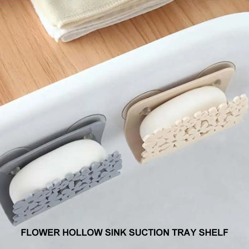 

Kitchen Bathroom Drying Rack Toilet Sink Suction Sponges Holder Rack Suction Cup Dish Cloths Holder Scrubbers Soap Storage