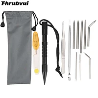 aluminum cord cord stitching needle sleeve diy knitting kit 12 piecesset camping umbrella rope