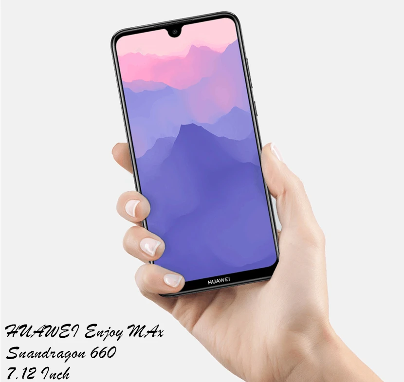 DHL Быстрая HuaWei Enjoy Max 4G LTE мобильный телефон Android 9,1 7,1" FHD 2240X1080 6 Гб ram 128 ГБ RAOM 16,0 Мп отпечаток пальца