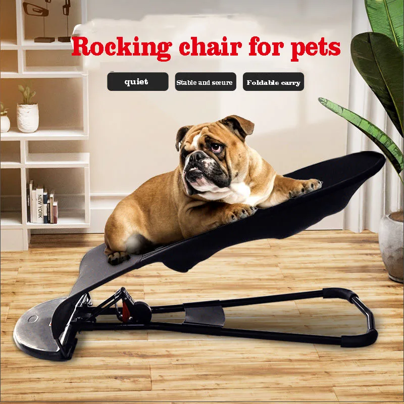 Dog Accessories Dog Bed Rocked The Chair Pet Table Toy Spring Recliner Small Bulldog Poodle Cradle Elastic Portable Pet Supplies