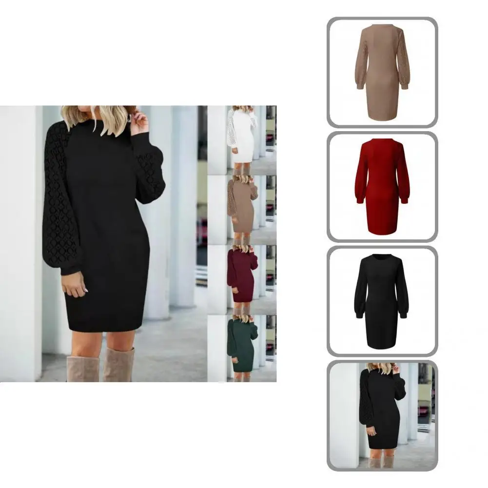 

Осеннее платье, элегантное универсальное свободное теплое женское платье, платье для повседневной носки