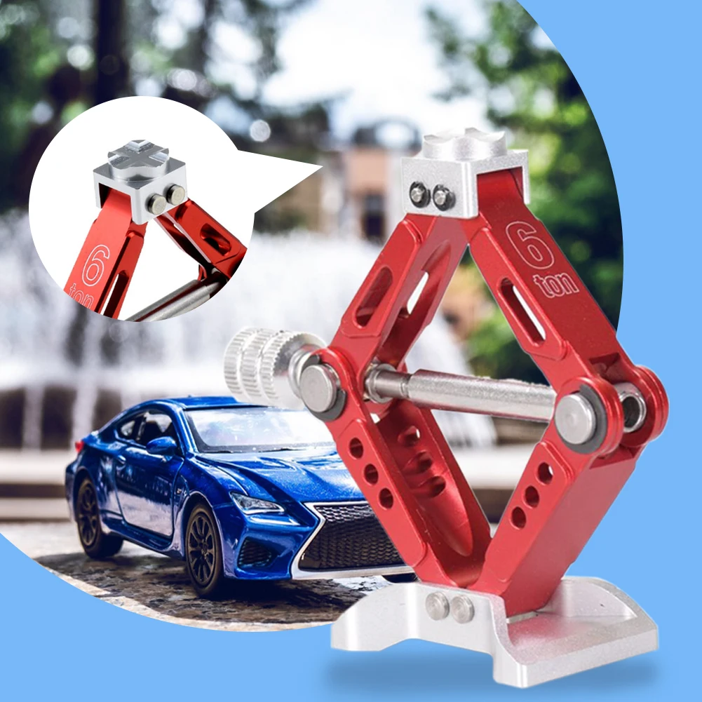 

1:10 RC Car Jack Toy Model Adjustable Metal Scissor Jack for Scale Romote Control Car Tool Part Accessory