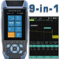 980rev mini pro otdr 9 in 1 fiber optic reflectometer optical reflectometery with vfl opm ols event map print test report fc sc