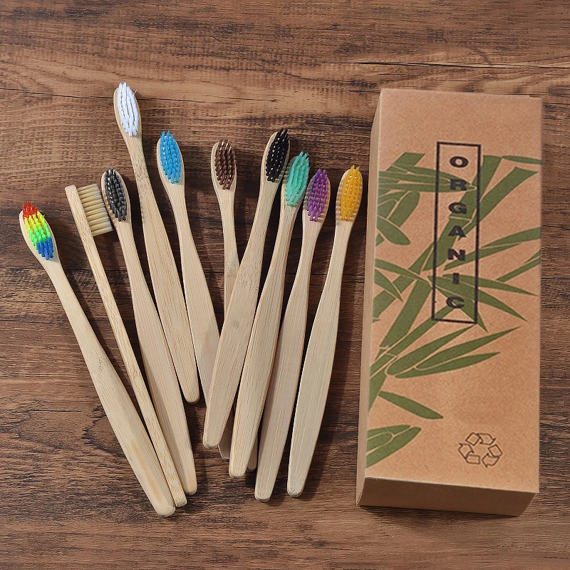 

10PCS Vegan Bamboo Toothbrushes Wood Toothbrushes Soft Bristles Eco Friendly Products Zero Waste Biodegradable Travel Toothbrush