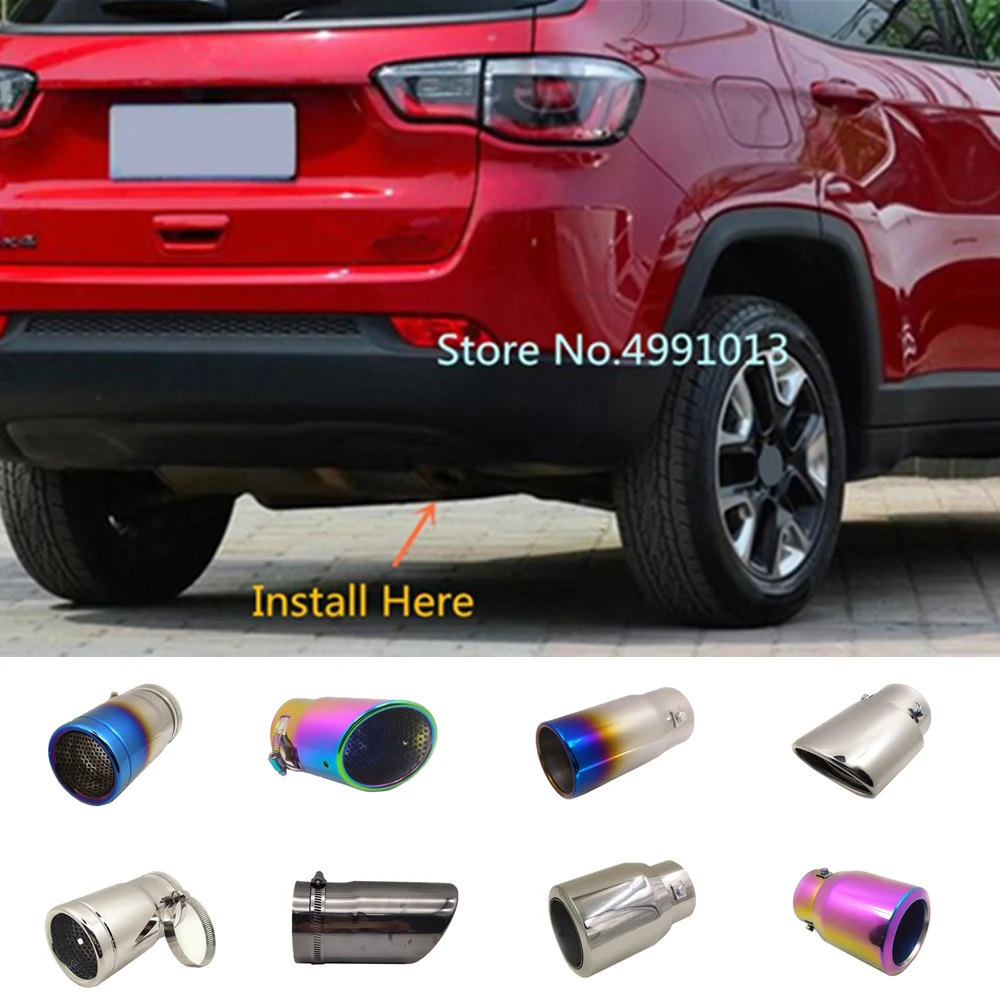 1 шт. глушитель из нержавеющей стали для Jeep Compass 2017 2018 2019 | Автомобили и мотоциклы