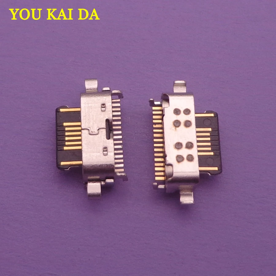 100 шт./лот Micro usb разъем для зарядки штепсельная розетка порт Motorola Moto G8 Play
