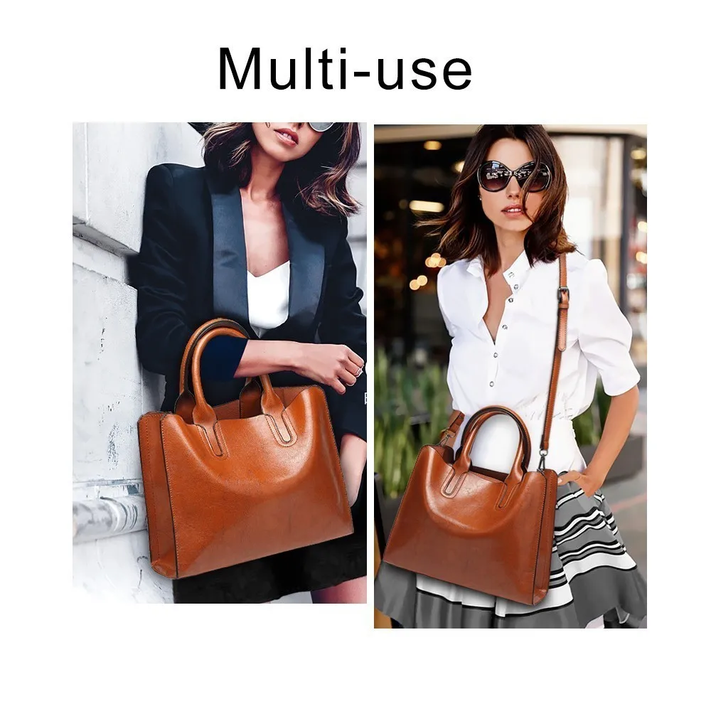 Herald Fashion женские кожаные сумочки вместительная качественная однотонная