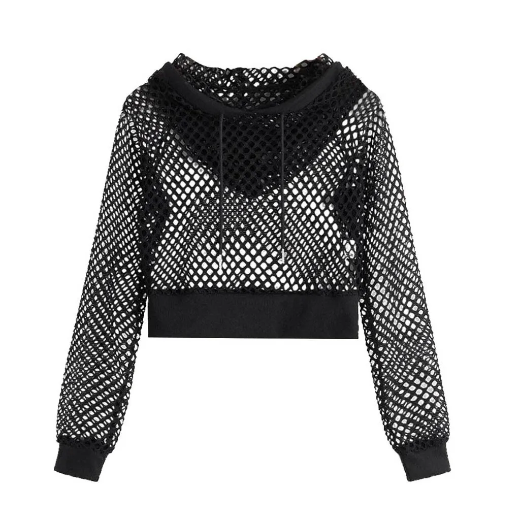 Женская укороченная Толстовка в стиле Харадзюку повседневная однотонная