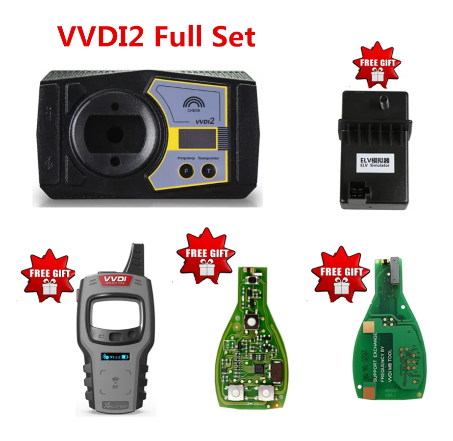 Полный комплект Xhorse VVDI2 V6.7.0 с OBD48 + 96bit 48 MQB B MW FEM/BDC получите бесплатный мини ключ VVDI