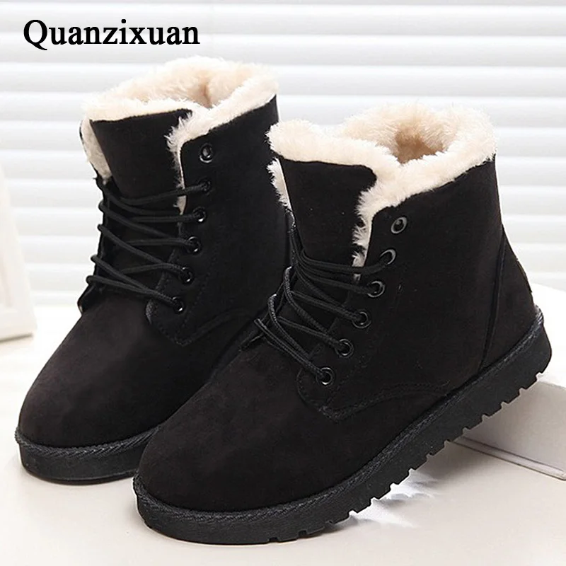 Женские зимние ботинки Зимние ботильоны для женщин большие размеры 43 2019|Зимние