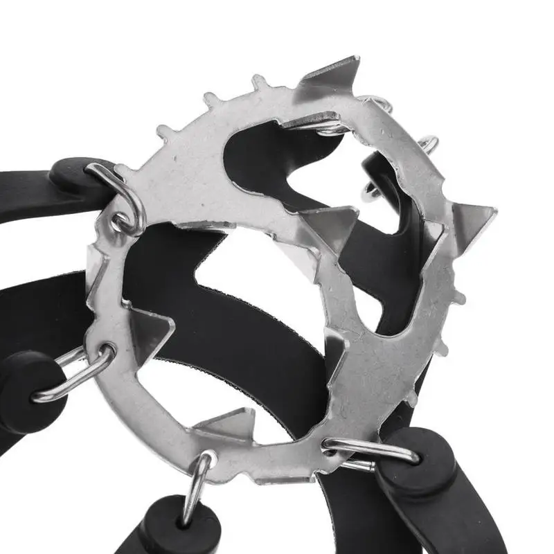 

18 Teeth Climbing Crampons Outdoor Winter Walk Ice Fishing Shoes Antiskid Shoes Manganese Steel Shoe Covers Climbing Tools